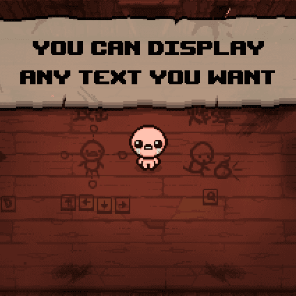 TextDisplay — The Binding of Isaac: Rebirth Workshop preview
