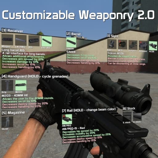 Chuck's Weaponry 2.0 — Garry's Mod Workshop preview