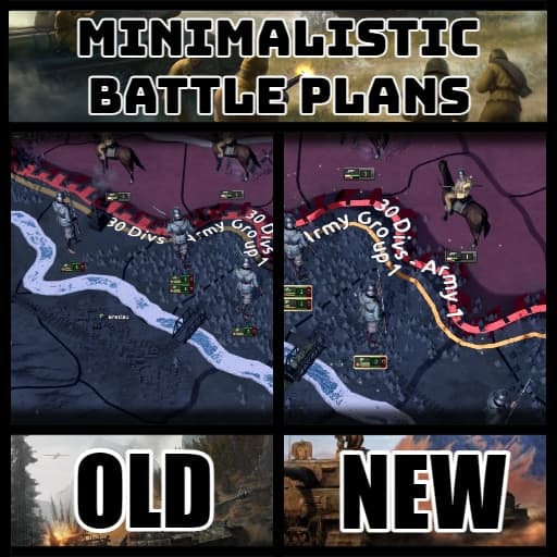 Minimalistic Battle Plans — Hearts of Iron IV Steam Workshop preview image