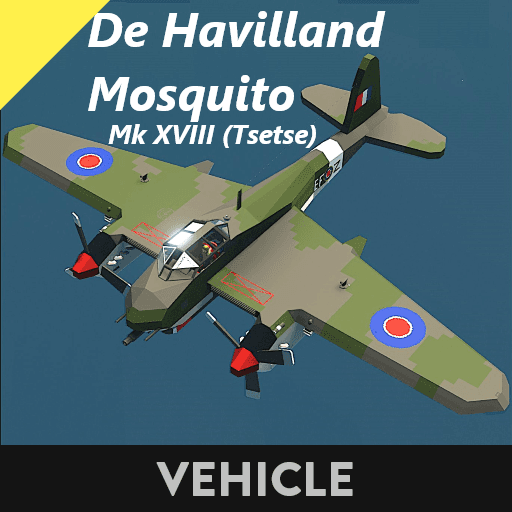 De Havilland Mosquito Mk-XVIII HTOWN — Stormworks: Build and Rescue Steam Workshop preview image