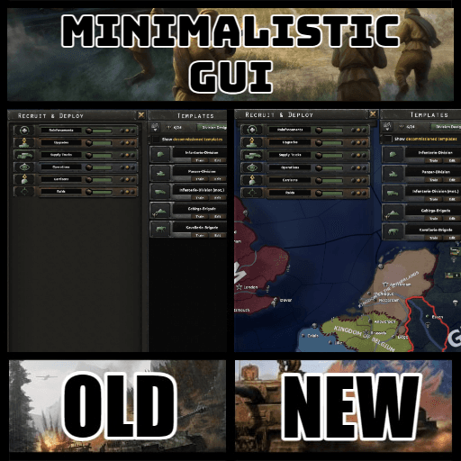 Minimalistic GUI — Hearts of Iron IV Steam Workshop preview image
