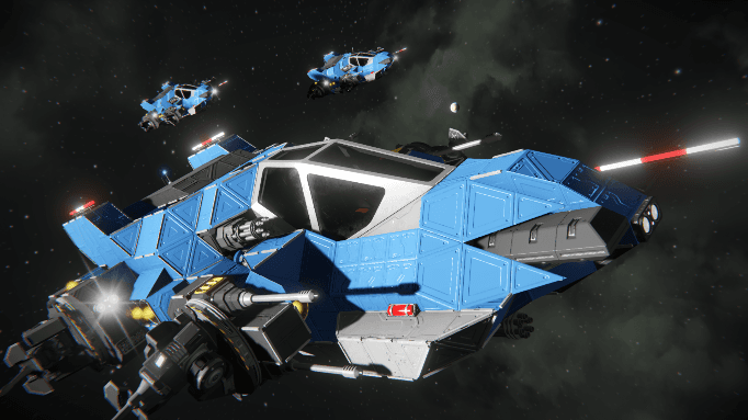 FLU Heavy Fighter HMSF — Space Engineers Workshop preview