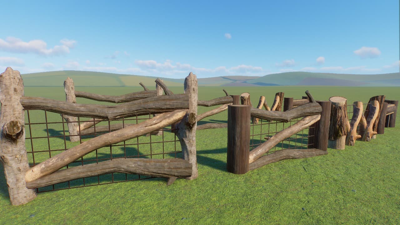 Natural Fence Collection — Planet Zoo Steam Workshop preview image