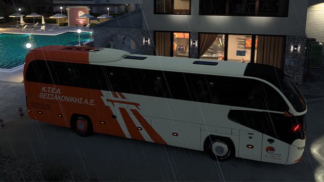 Neoplan Cityliner KTEL Thessaloniki skin — Euro Truck Simulator 2 Steam Workshop preview image