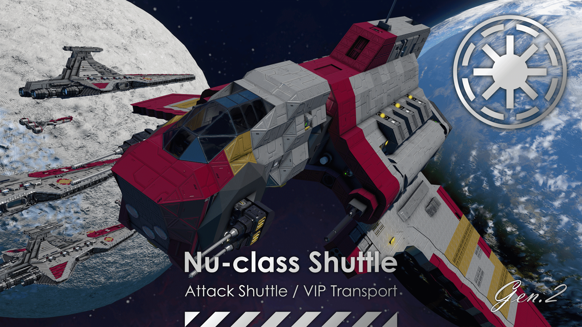 Nu-class Attack Shuttle (Vanilla) — Space Engineers Steam Workshop preview image