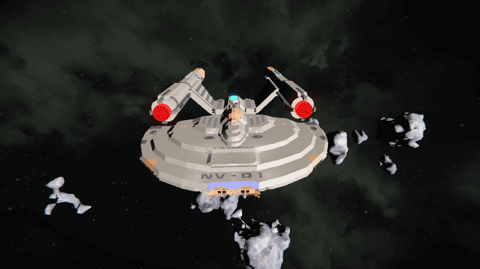 Star trek - Intrepid class Light Cruiser - S.S. Demeter - NV-01 [Old] — Space Engineers Workshop preview