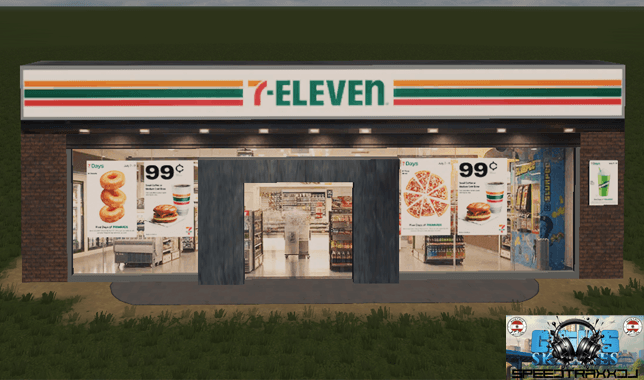 7 ELEVEN (Front) — Cities: Skylines Steam Workshop preview image