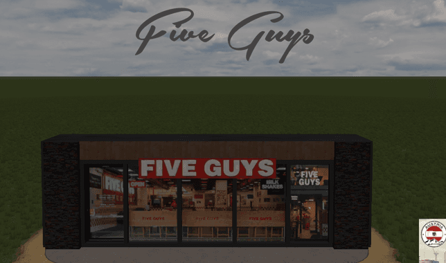 FIVE GUYS (Front) — Cities: Skylines Steam Workshop preview image