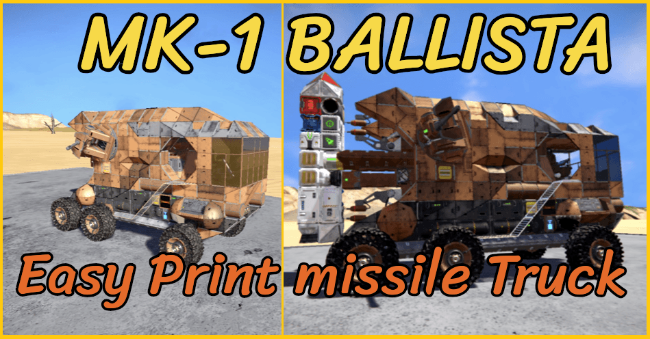MT-Ballista (Missle-Truck) — Space Engineers Workshop preview