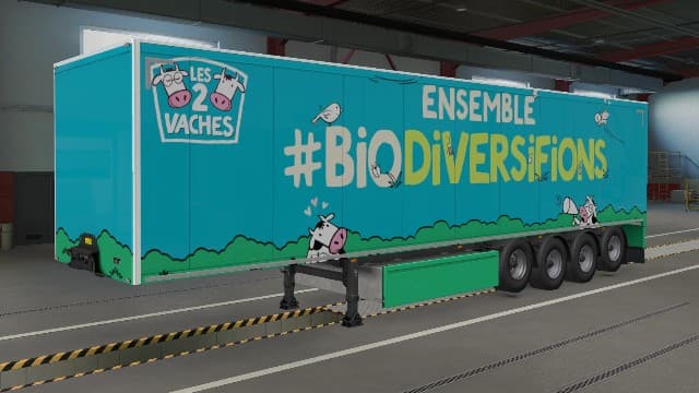Les 2 Vaches Trailer - SCS trailers + Krone + AI — Euro Truck Simulator 2 Steam Workshop preview image