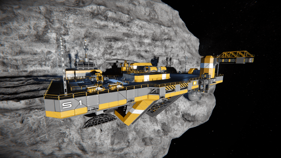 YWT - Astroid Pad S1 (Remastered) — Space Engineers Workshop preview