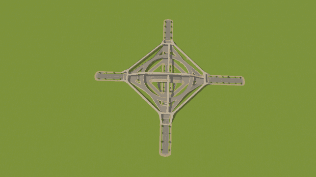 市中心大型路口 — Cities: Skylines Steam Workshop preview image