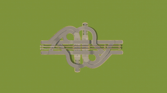跨大区域双向大收费站 — Cities: Skylines Workshop preview