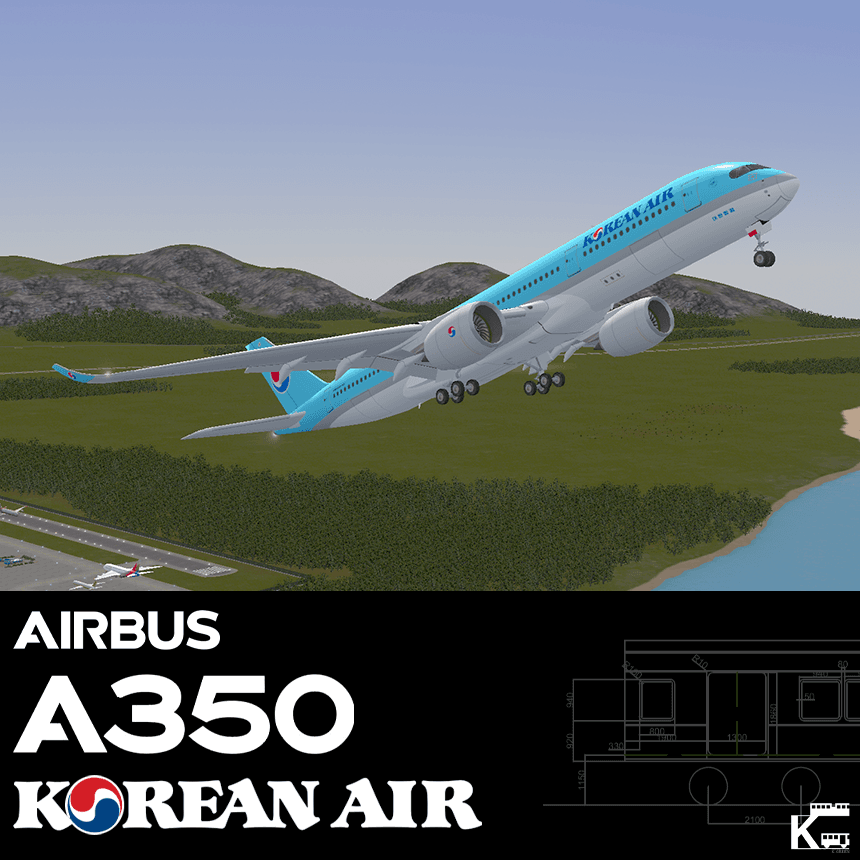 Korean Air A350-900 — Cities: Skylines Steam Workshop preview image