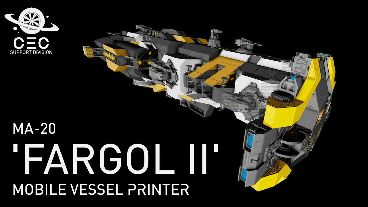 [CEC] Fargol II-Class Ship Printer — Space Engineers Steam Workshop preview image