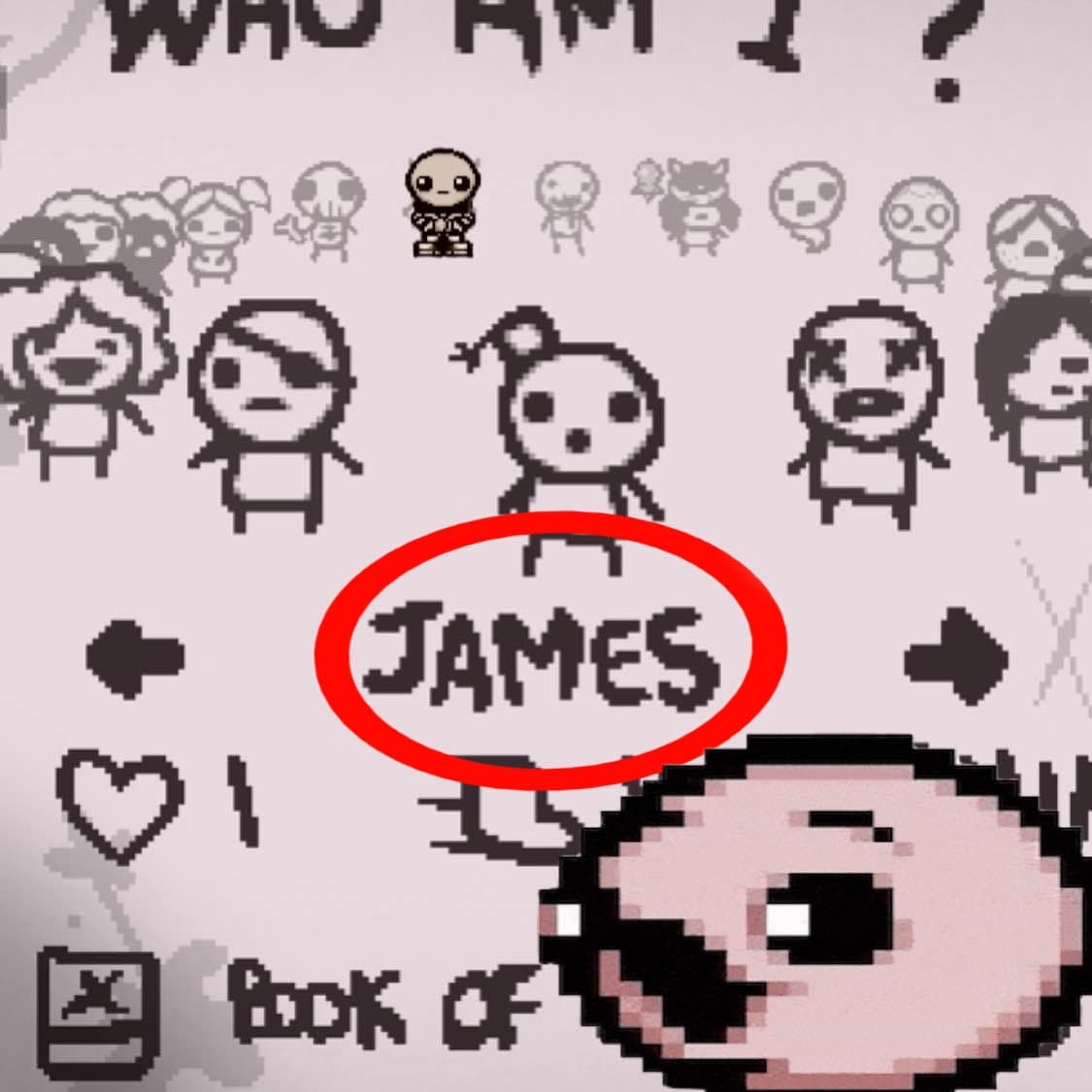 Totally Perfectly Greatly Accurate Character Names — The Binding of Isaac: Rebirth Workshop preview