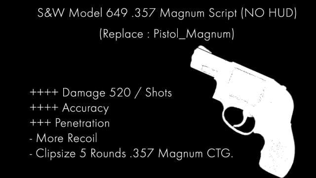 S&W Model 649 Bodyguard .357 Magnum Script — Left 4 Dead 2 Workshop preview