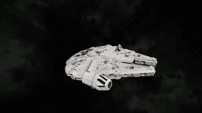 YT-1300f Light Freighter tainy [Millennium Falcon] — Space Engineers Workshop preview