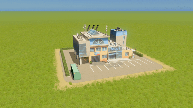 Urban Police Station — Cities: Skylines Workshop preview