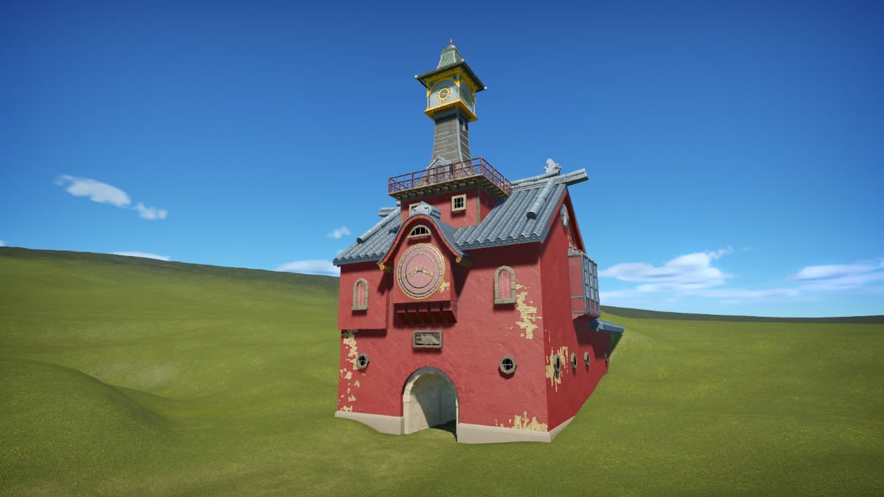 Spirited Away Clock Tower — Planet Coaster Workshop preview