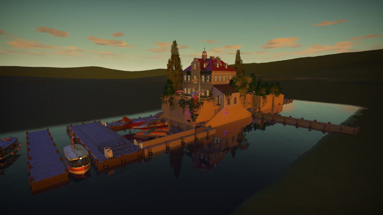 Porco Rosso Hotel Adriano — Planet Coaster Workshop preview
