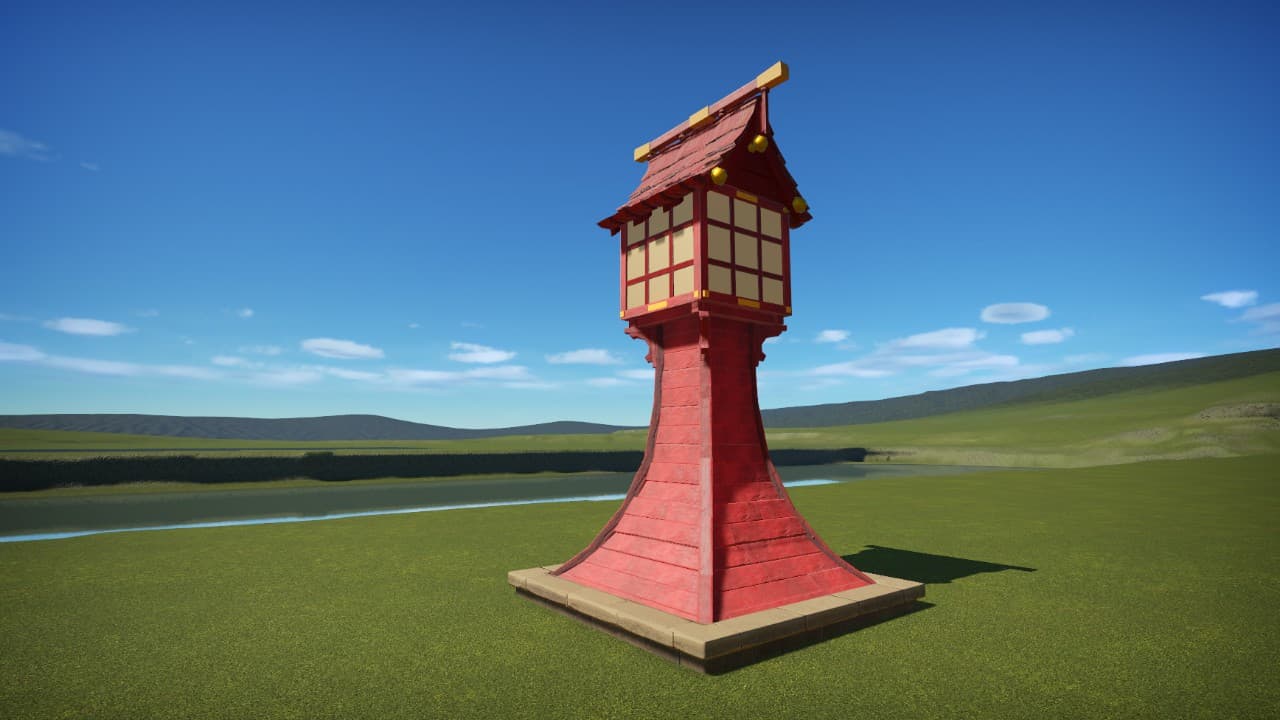 Spirited Away Lamp Post — Planet Coaster Workshop preview