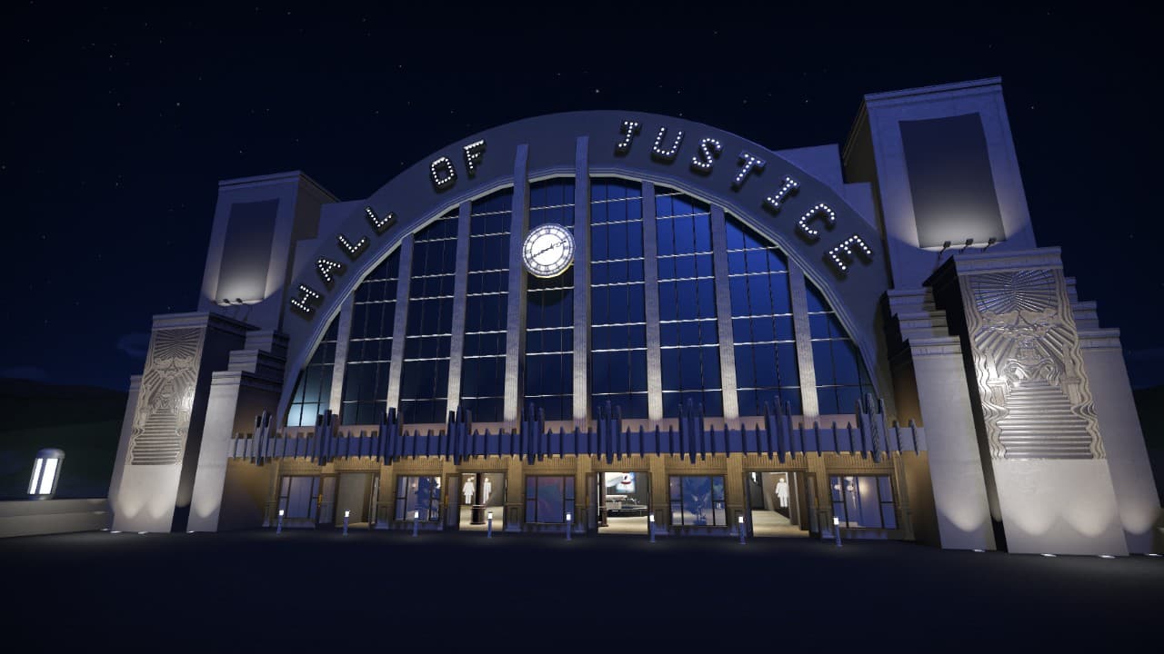 DC - Hall of Justice — Planet Coaster Steam Workshop preview image