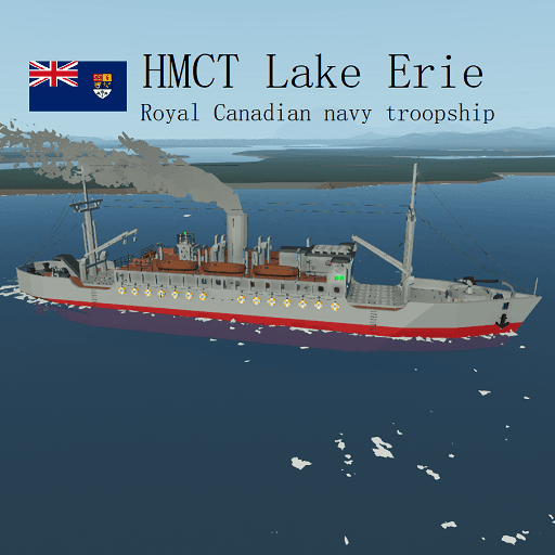 HMCT Lake Erie // Royal Canadian Navy troopship — Stormworks: Build and Rescue Workshop preview