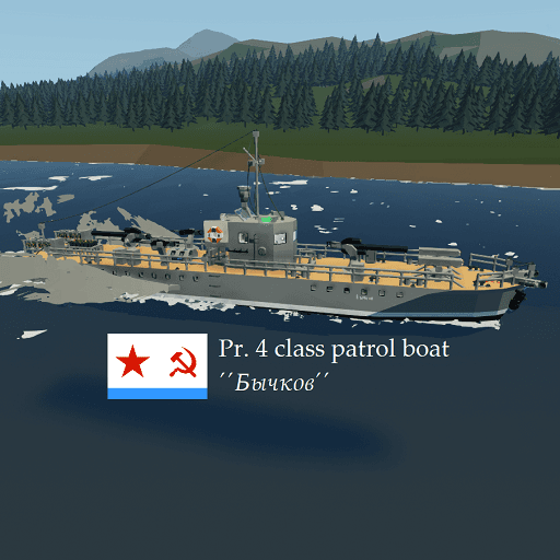 Pr. 4 class Soviet patrol/gun boat ´´Бычков´´ — Stormworks: Build and Rescue Steam Workshop preview image