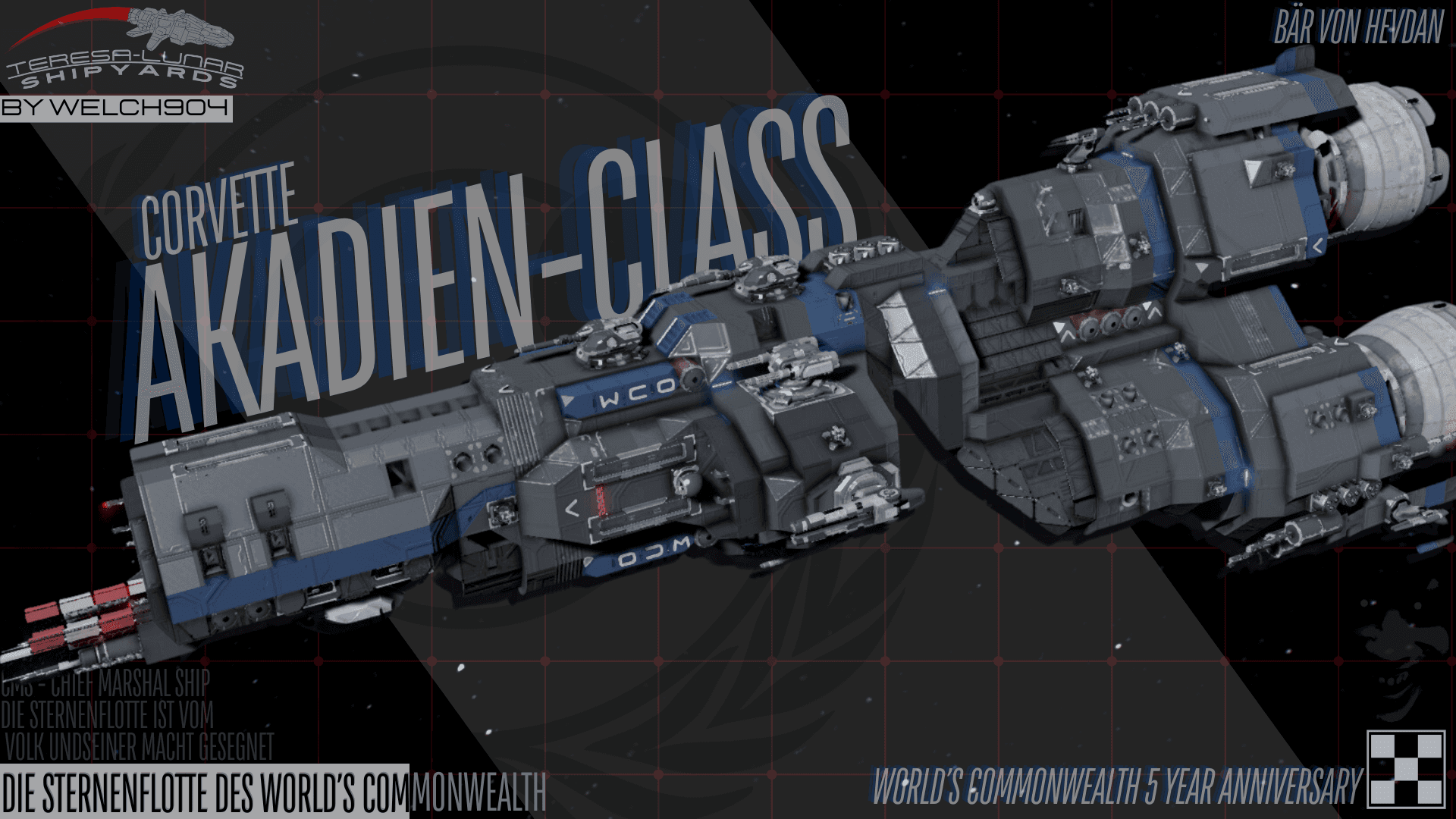 [WCO] Akadien-Class Corvette — Space Engineers Steam Workshop preview image