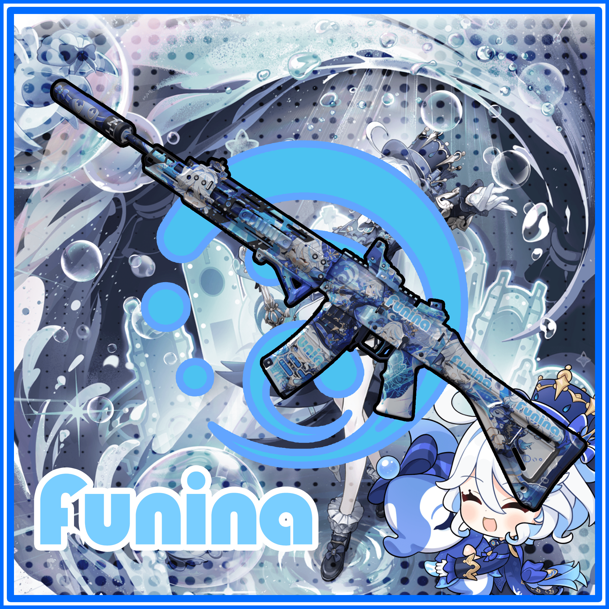 【求生之路2】芙宁娜主题 Grau556 替换m16 — Left 4 Dead 2 Steam Workshop preview image