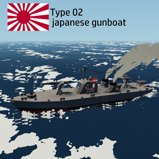 Type 02 Japanese gunboat — Stormworks: Build and Rescue Steam Workshop preview image
