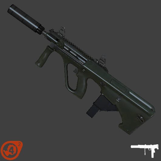 AUG A3 9mm SD (Silenced SMG/MAC10)
 — Left 4 Dead 2 Steam Workshop preview image