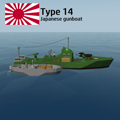 Type 14 Japanese gunboat — Stormworks: Build and Rescue Steam Workshop preview image