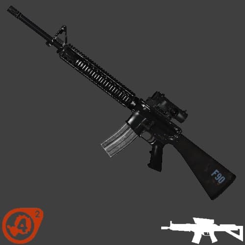 M16A3 w/. Elcan (SG552)
 — Left 4 Dead 2 Steam Workshop preview image