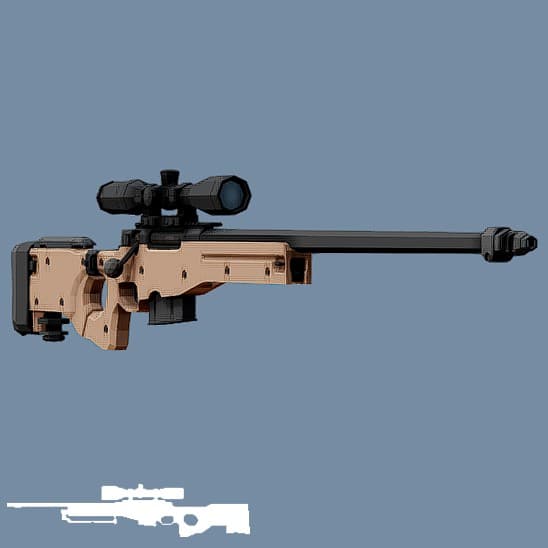 Low Poly L115-A3 (AWP)
 — Left 4 Dead 2 Steam Workshop preview image
