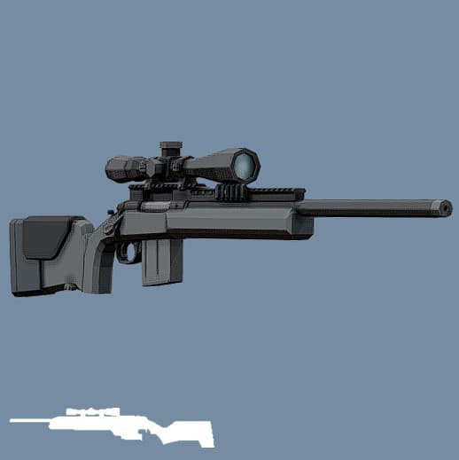 Low Poly M24-A2 (Scout)
 — Left 4 Dead 2 Steam Workshop preview image