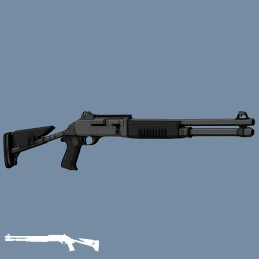 Low Poly XM-1014 (Auto Shotgun)
 — Left 4 Dead 2 Steam Workshop preview image