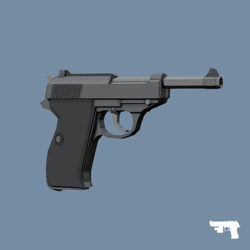 Low Poly P-38 (Magnum/Deagle) — Left 4 Dead 2 Steam Workshop preview image