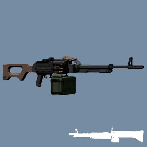 Low Poly PKM (M60)
 — Left 4 Dead 2 Steam Workshop preview image