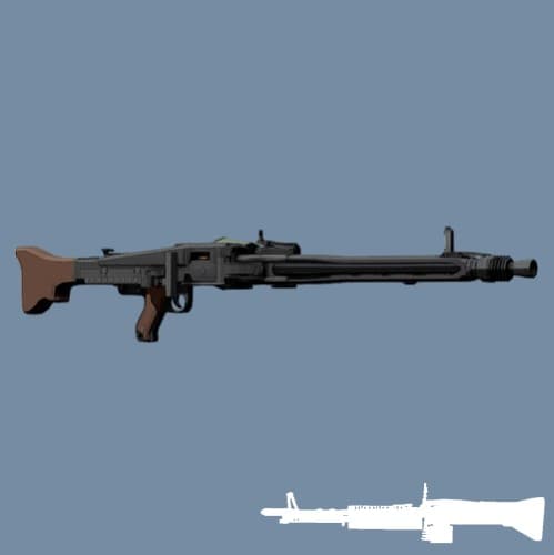 Low Poly MG42 (M60)
 — Left 4 Dead 2 Steam Workshop preview image