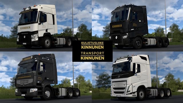Kuljetusliike Kinnunen Oy Skin Pack — Euro Truck Simulator 2 Workshop preview