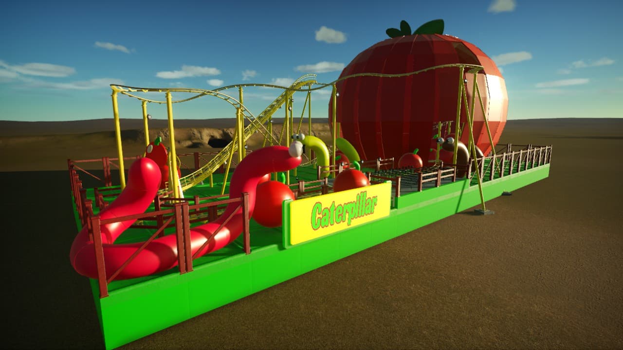 CATERPILLAR COASTER — Planet Coaster Workshop preview
