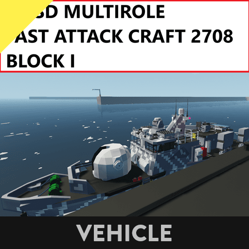 NDSD Fast Attack Craft 2708 Block I (WIP) — Stormworks: Build and Rescue Workshop preview