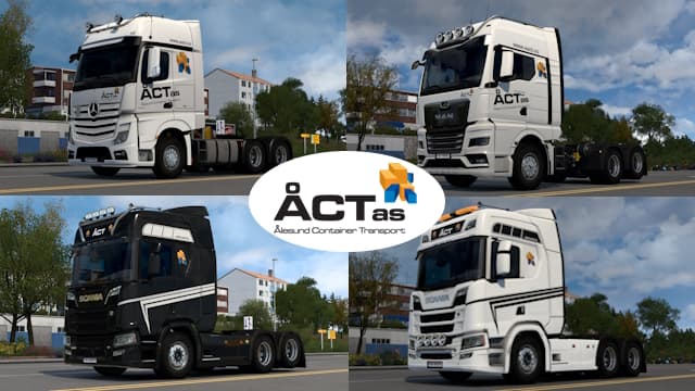 Ålesund Container Transport AS Skin Pack — Euro Truck Simulator 2 Workshop preview