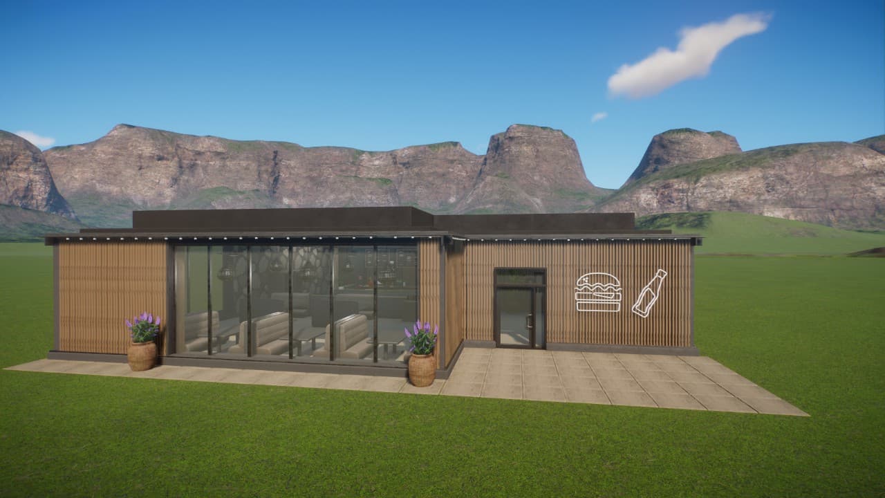 Modern Restaurant — Planet Zoo Steam Workshop preview image