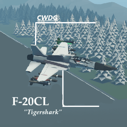 CWDG | F-20CL "Tigershark" Prototype Fighter — Stormworks: Build and Rescue Workshop preview