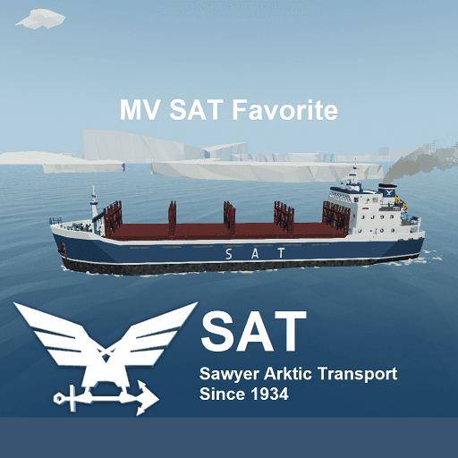 MV SAT Favorite container ship — Stormworks: Build and Rescue Workshop preview