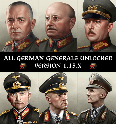 (1.16.10) All German Generals Unlocked — Hearts of Iron IV Workshop preview