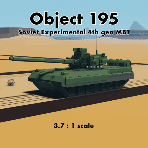 Object 195 MBT (3.7x scale) — Stormworks: Build and Rescue Workshop preview
